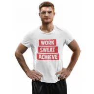 Work Sweat Achieve- Férfi Póló