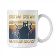 Pew-Pew Madafakas - Fehér Bögre