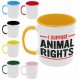 I support animal rights - Színes Bögre
