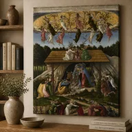 Sandro Botticelli - Misztikus Jézus születése vászonkép