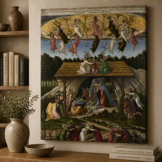 Sandro Botticelli - Misztikus Jézus születése vászonkép