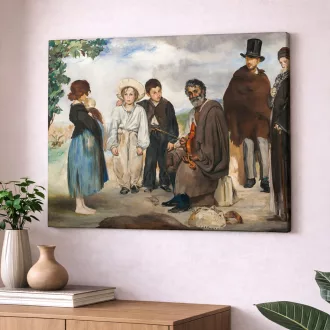 Édouard Manet - Az öreg zenész vászonkép