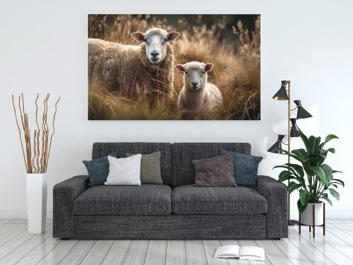Ai Generált Állatos Vászonkép - Bárányok