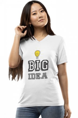 Big idea - Női V-Nyakú Póló