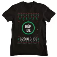   Csúnya Karácsonyi Férfi Pólók - Egyedi szöveggel és képpel