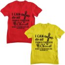 Bármire képes vagyok Jézussal - Férfi Póló