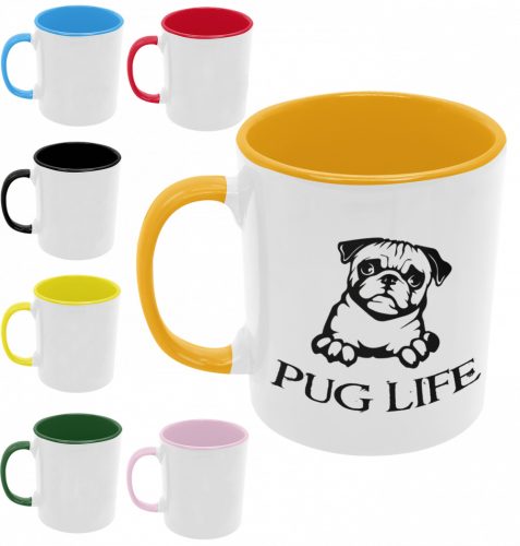 Pug Life - Színes Bögre