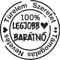 Legjobb Barátnő Pecsét - Női Póló