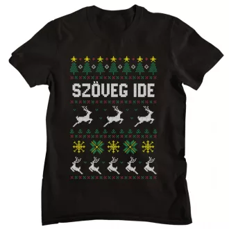 Egyedi szöveges sárga csillagos minta - Férfi Póló