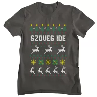 Egyedi szöveges sárga csillagos minta - Férfi Póló
