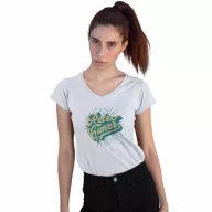 Retro Gamer - Női V-Nyakú Póló