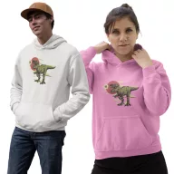 Ninja T-rex - Unisex Kapucnis Pulóver