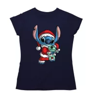 Stitch Mikulás - Karácsonyi Női Póló