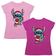 Stitch Mikulás - Karácsonyi Női Póló
