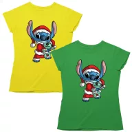 Stitch Mikulás - Karácsonyi Női Póló