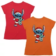 Stitch Mikulás - Karácsonyi Női Póló