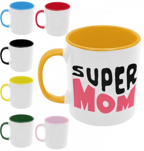 Super Mom - Színes Bögre