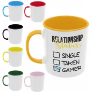 Single Taken Gamer - Színes Bögre