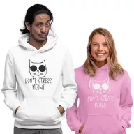 Don't Stress Meowt - Unisex Kapucnis Pulóver