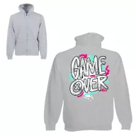 Game Over - Unisex Zipzáros Pulóver