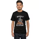 beszólt elástam fekete póló