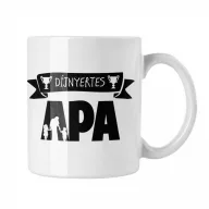 Díjnyertes Apuka - Apa&Fia&Lánya - Fehér Bögre
