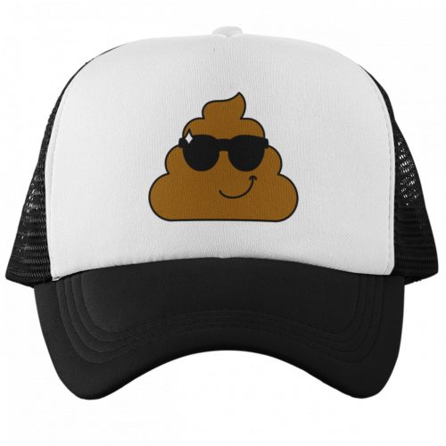 Cool kaki Emoji - Trucker Hálós Baseball Sapka