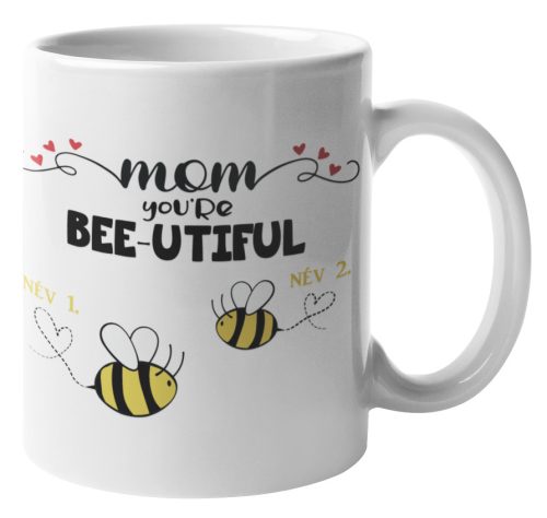 Bee-utiful Anya és méhecskéi (Személyre szabható) - Bögre