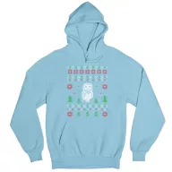 Bagoly karácsony - Unisex Kapucnis Pulóver