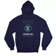   Fényképes, egyedi szöveges alul feliratos minta - Unisex Kapucnis Pulóver