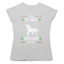 Télapó hamis az unikornisok igaziak - Női Póló