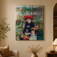Pierre-Auguste Renoir - Két nővér a teraszon vászonkép