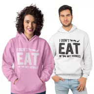 Nem eszem meg a haverjaimat - Unisex Kapucnis Pulóver