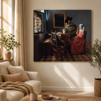 Johannes Vermeer - Diana és a nimfák vászonkép
