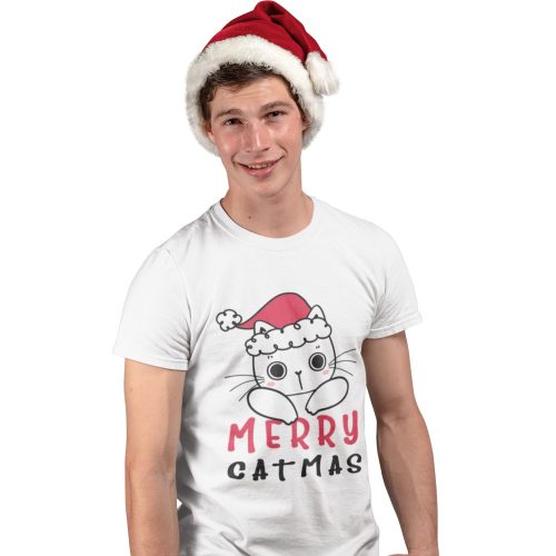 Merry Catmas - Karácsonyi Férfi Póló