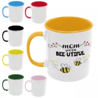   Bee-utiful Anya és méhecskéi (Személyre szabható) - Színes Bögre
