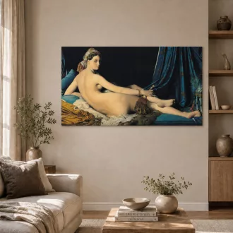 Jean Auguste Dominique Ingres - A nagy odaliszk vászonkép