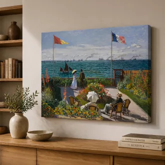 Claude Manet - Terasz Sainte-Adresse-ben vászonkép