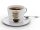 Az ásítás egy csendes kiáltás a kávéért - Kávéscsésze (Ajándék kistányérral)