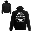 Horgászom mert a pasim oda nem követ - Unisex Zipzáros Pulóver