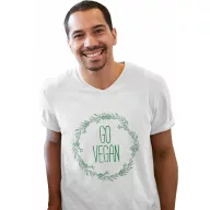Go vegan - Férfi V Nyakú Póló
