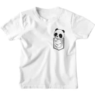 Zsebmintás Cuki Panda - Gyerek Póló