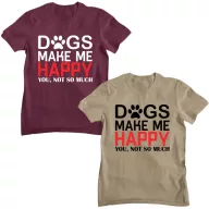 Dogs make me happy - Férfi Póló