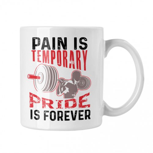 Pain is temporary, pride is forever - Fehér Bögre