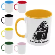 Stop animal testing - Színes Bögre