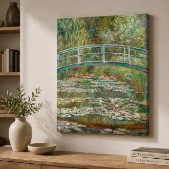Claude Manet - A japán híd vászonkép
