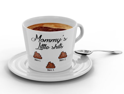 Anya és kicsi kakijai - Kávéscsésze