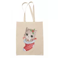 Cica zokni - Vászontáska