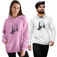 Jézus Profilkép - Unisex Kapucnis Pulóver