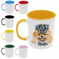 Pomeraian vízfestmény - Színes Bögre